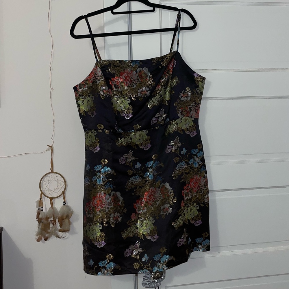 Jacquard mini dress